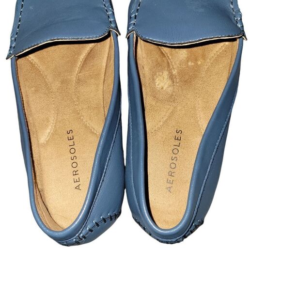 AEROSOLES BLUE SLIP ON SHOES - Picture 3 of 5